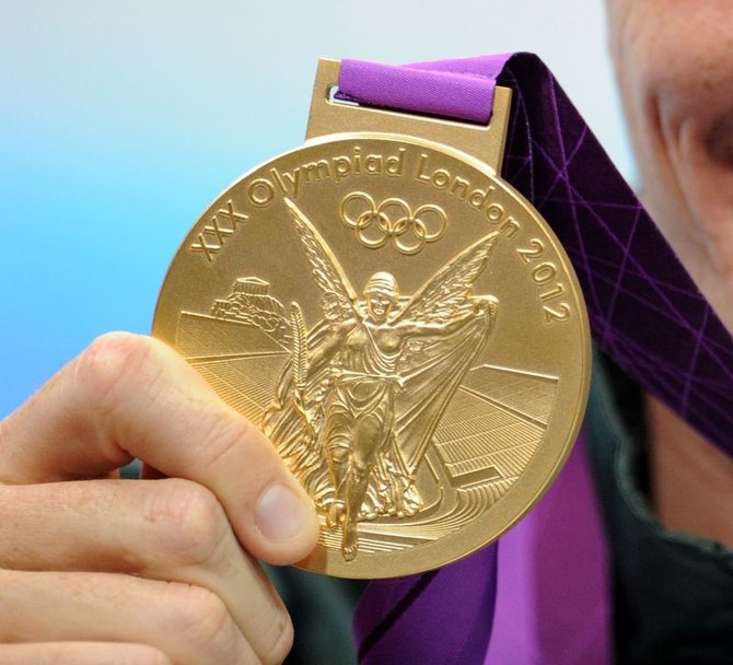 Alfredo Pliadžio nuotr./Londono olimpiados aukso medalis
