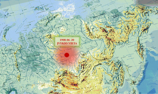 Katastrofa įvyko beveik negyvenamose miškingose Sibiro platybėse, todėl pavyko išvengti daugybės aukų. Iliustracijos šaltinis: Lietuvos etnokosmologijos muziejaus vaizdo archyvas.