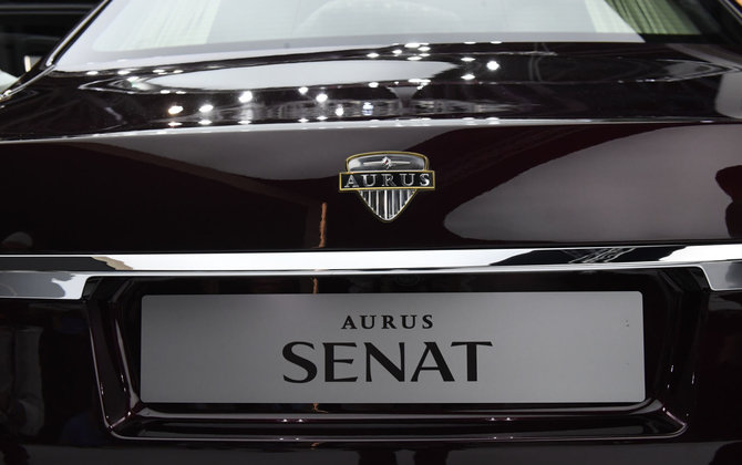 „Scanpix“ nuotr./V.Putino automobilis – „Aurus Senat Limousine“ 