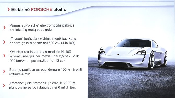 Žilvino Pekarsko / 15min nuotr./„Porsche Taycan“ techniniai duomenys