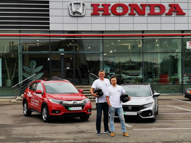 Vitoldo Miliaus nuotr./Žilvinas Pekarskas ir Giedrius Žiura „Press ralyje“ važiuos „Honda Civic“