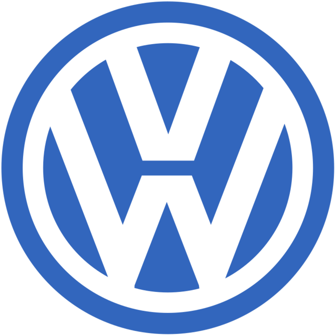 Taip „Volkswagen“ logotipas atrodė iki 1995-ųjų, Gamintojo nuotrauka
