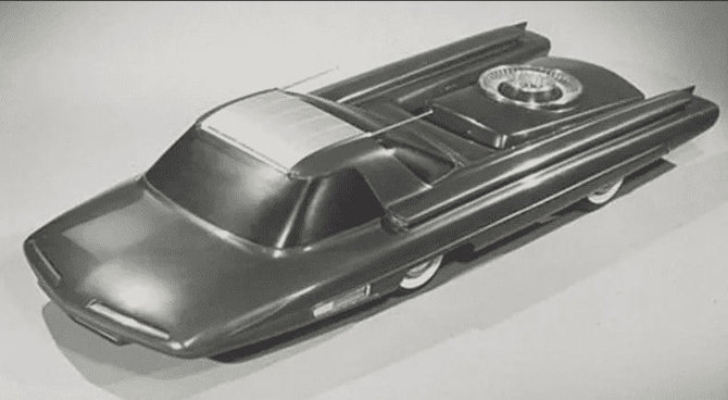 „Ford Nucleon“ kabina buvo pastumta toli į priekį, nes gale buvo sunkus urano branduolinis reaktorius ir dvi garo turbinos. („Ford“ iliustr.)