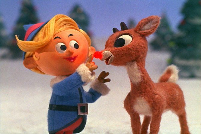 Rudolfas 1964-ųjų animaciniame filme. (Rankin Bass, Wikimedia)