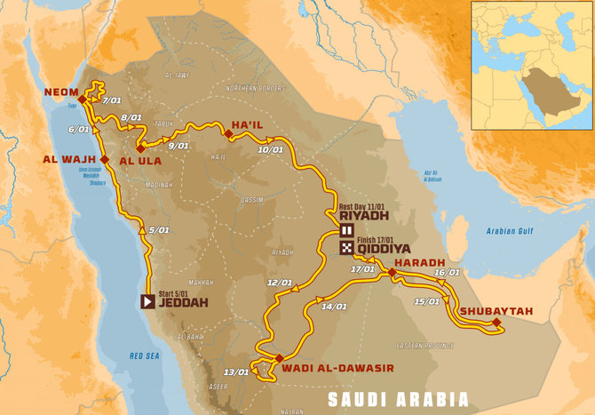 Dakaro žemėlapis