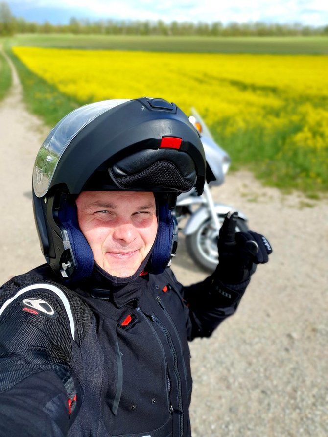 Asmeninio archyvo nuotr./Giedrius Leškevičius ir jo aistra motociklams