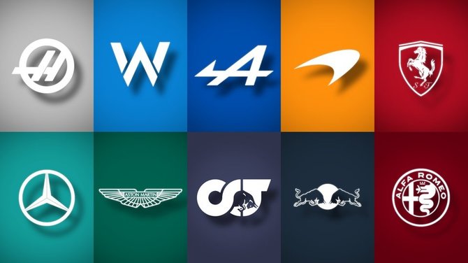AF1.LIVE iliustr./2021 m. F1 logotipai