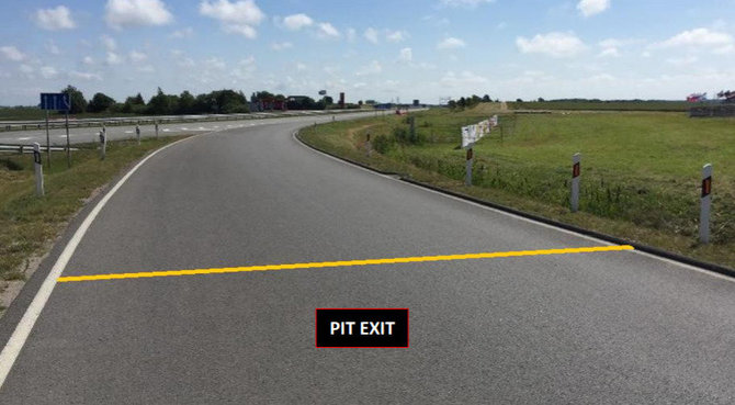 LASF nuotr./Pažeidimo iliustracija (PIT exit)