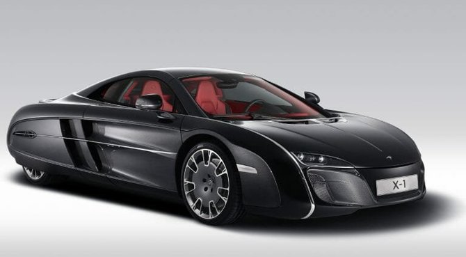 Vienetinis McLaren X-1, pristatytas 2012 metais. (Gamintojo nuotrauka)