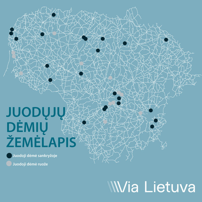 Via Lietuva iliustr./Juodųjų dėmių žemėlapis