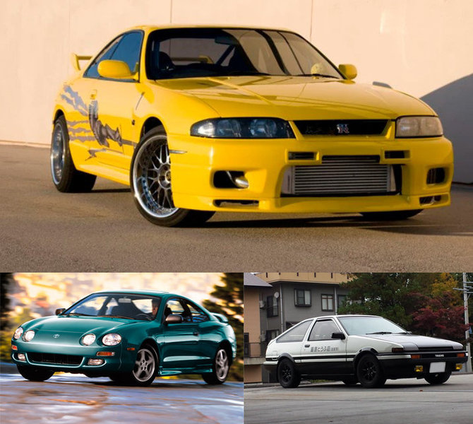 Autoasas nuotr./Nissan GTR, Toyota Celica, Toyota AE86