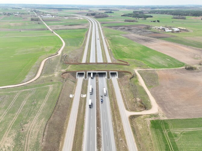 Via Lietuva iliustr./„Via Baltica“ žaliasis tiltas gyvūnams