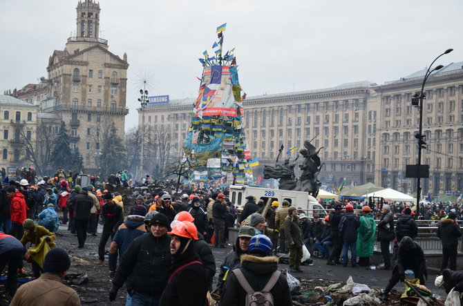 Pauliaus Važgausko nuotr./Lietuvio Pauliaus Važgausko kelionė į Maidaną 2014 m. vasario 25 d. 
