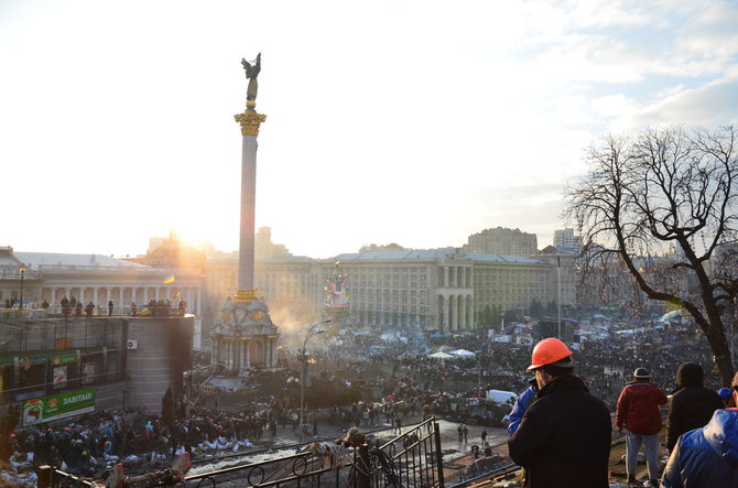 Pauliaus Važgausko nuotr./Lietuvio Pauliaus Važgausko kelionė į Maidaną 2014 m. vasario 25 d. 