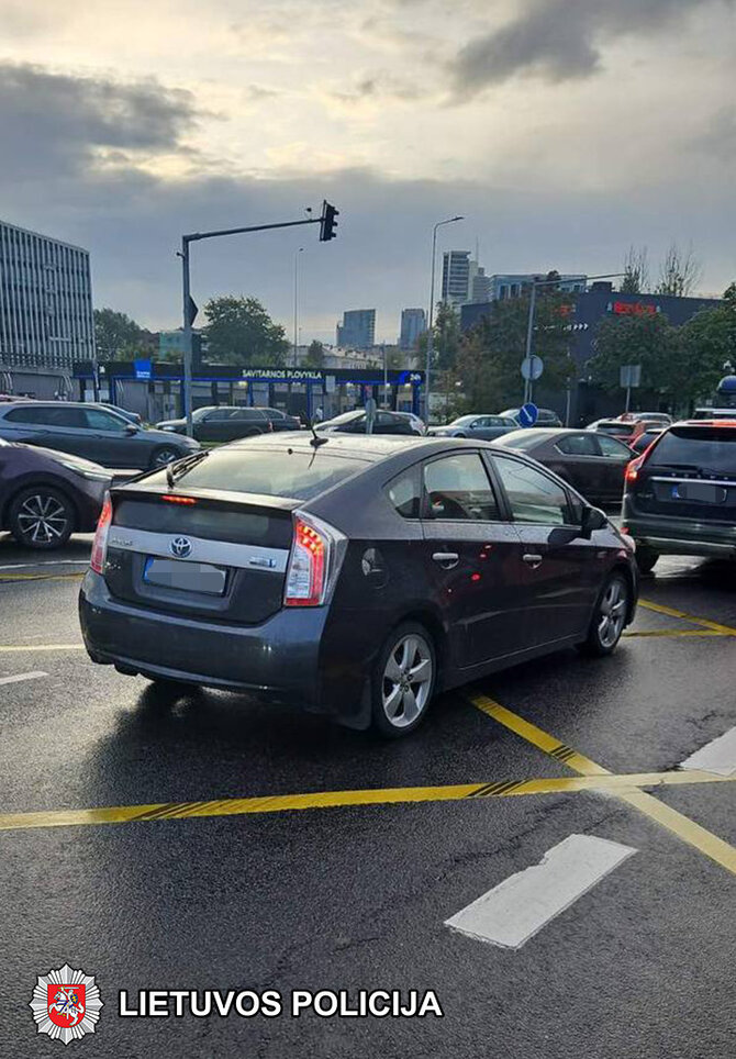 Vilniaus apskrities policijos nuotr./Policijos reidas Ukmergės gatvėje Vilniuje