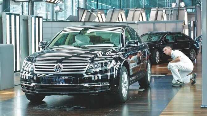 Gamintojo nuotr./Volkswagen gamykla Drezdene