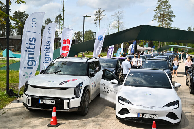 V.Pilkausko nuotr./„Ignitis ON“ elektromobilių varžybos