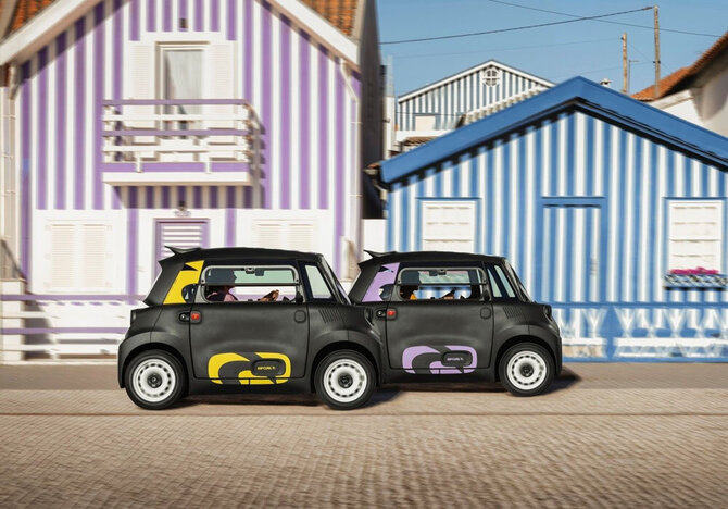 Gamintojo nuotr./Elektrinis mikroautomobilis „Citroen Ami Rip Curl“
