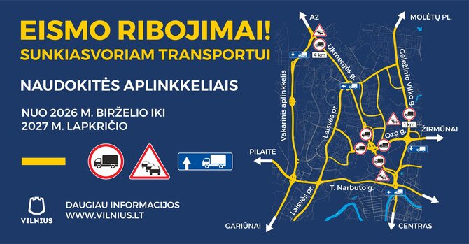Savivaldybės iliustr./Eismo schema Ukmergės ir Ozo gatvėse prie statomo stadiono Vilniuje