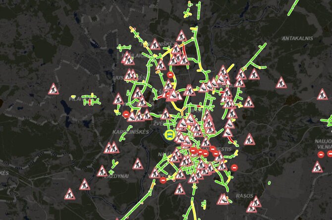 Gatvių remontas Vilniuje (JUDU)