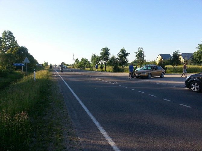 Skaitytojo nuotr./Birželio 7 d. avarija kelyje Utena-Švenčionys