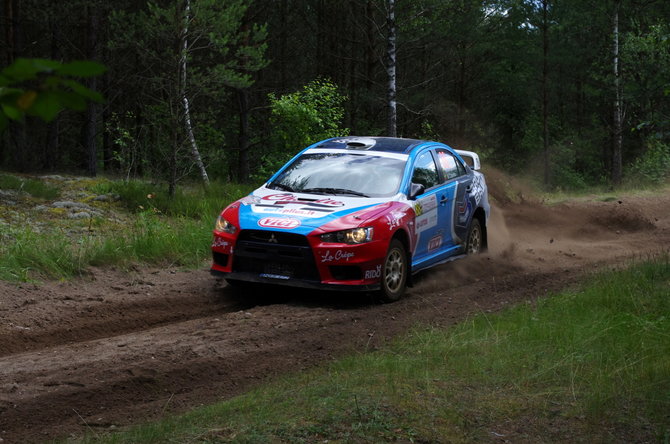 Vytauto B. nuotr./WRC Margionių greičio ruožas: D. Matijošaitis/M. Čepulis