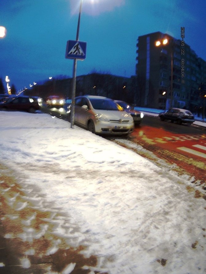 Pažeidimas Vilniuje, Minties g.