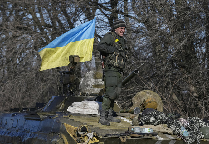 „Reuters“/„Scanpix“ nuotr./Ukrainos kariai palieka Debalcevę