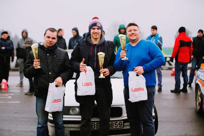 Asm. albumo nuotr./Arūnas Gibieža laimėjo „Winter Challenge 2016“ drifto varžybas