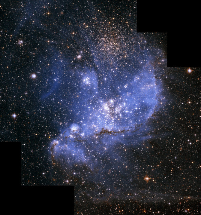 NASA gov. iliustr./Mažasis Magelano Debesis pro kosminį Hubble telekopą