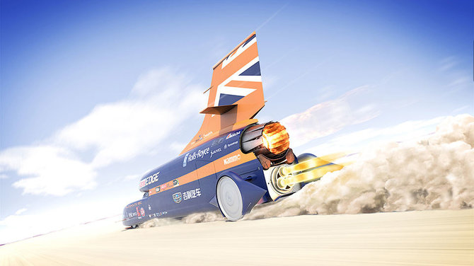 Viršgarsinis automobilis „Bloodhound SSC“