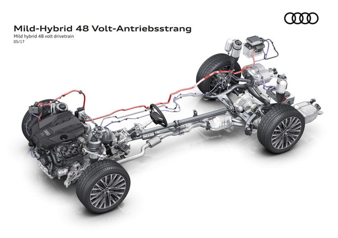 Audi AG nuotr./Naujoji „Audi A8“ turės hibridinę pavarą
