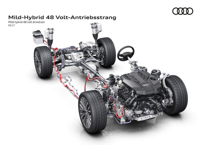 Audi AG nuotr./Naujoji „Audi A8“ turės hibridinę pavarą