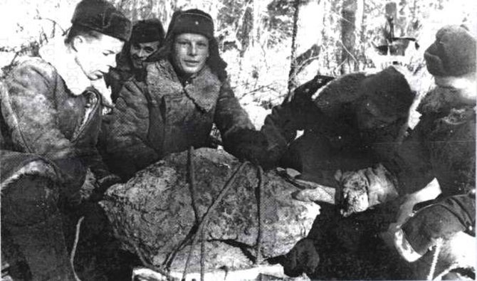 Po Sichote-Alinio meteorito kritimo mokslininkai rado daugybę didesnių ir mažesnių jo fragmentų, kurių bendra masė siekia kelias dešimtis tonų. Šaltinis: www.meteorit.ru 