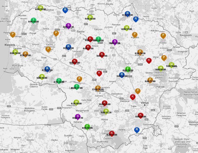 „Mototurizmo ralio“ žemėlapis: 50 objektų visoje Lietuvoje