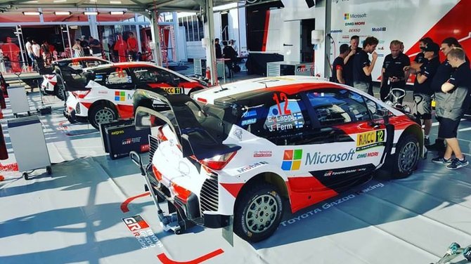 Žilvino Pekarsko / 15min nuotr./„Toyota Gazoo Racing“ techninio aptarnavimo zona Salou