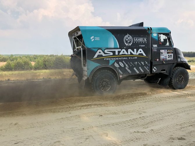 Komandos nuotr./Aurelijus Petraitis su „Tatra“ sunkvežimiu