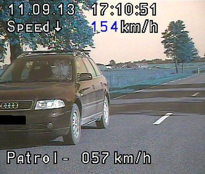 Tauragės apskrities VPK nuotr./Tauragės policijos užfiksuotas pažeidimas
