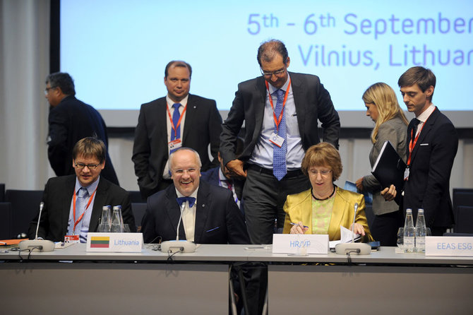 Alfredo Pliadžio nuotr./Rudenį Vilniuje vykusiame ES gynybos ministrų susitikime ES gynybos politikos perspektyvos buvo svarbiausias diskusijų objektas