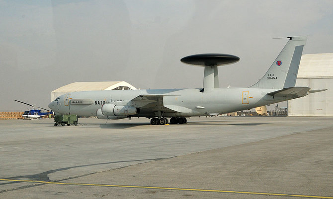 NATO žvalgybinis orlaivis AWACS Afganistane