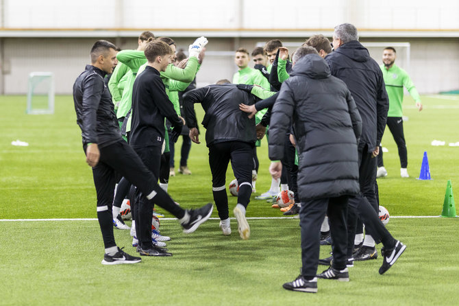 Irmanto Gelūno / BNS nuotr./FK „Žalgirio“ komanda pradeda pasiruošimą naujam futbolo sezonui