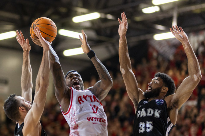 Irmanto Gelūno / BNS nuotr./FIBA Čempionų lyga. Vilniaus „Rytas“ – Salonikų PAOK