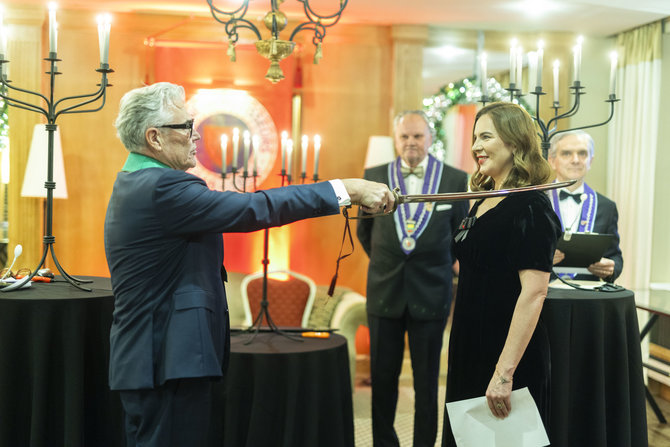 Irmanto Gelūno / BNS nuotr./Asociacijos „Chaîne des Rôtisseurs“ naujų narių inauguracija