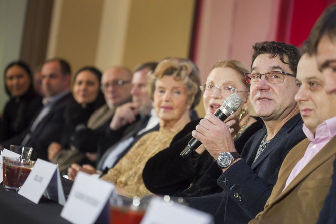 J. Vachtangovo teatro gastrolių Vilniuje pristatymas.