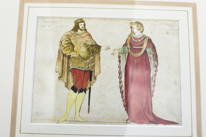 Irmanto Gelūno/15min.lt nuotr./Valdovų rūmai pristatė aukcione įsigytą seniausią Vytauto Didžiojo ir jo žmonos atvaizdą.