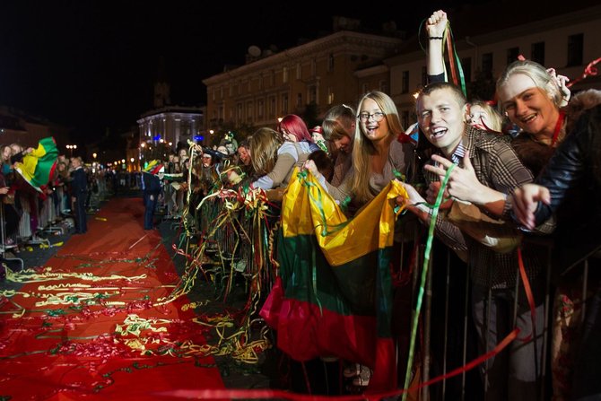 Irmanto Gelūno/15min.lt nuotr./Sutiktuvių akimirka