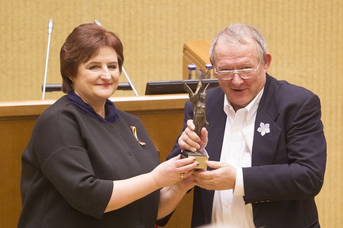 Irmanto Gelūno/15min.lt nuotr./Loreta Graužinienė ir Adamas Michnikas