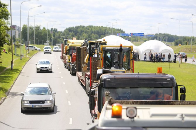 Irmanto Gelūno/15min.lt nuotr./Vakarinio aplinkkelio III etapo statybų pradžia