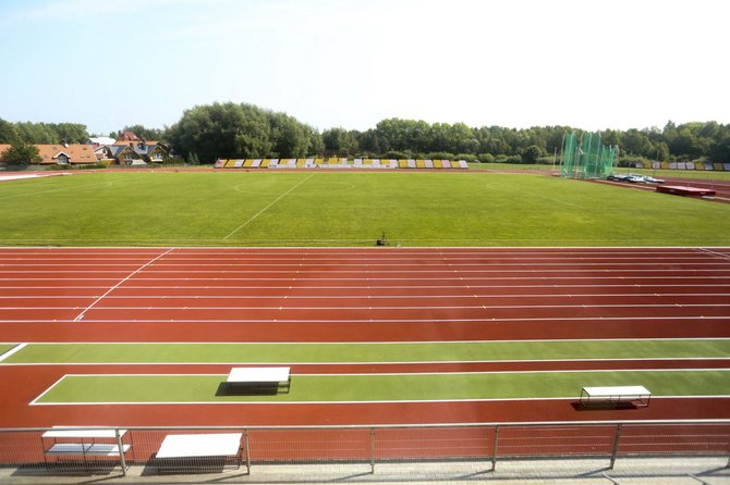 Irmanto Gelūno/15min.lt nuotr./Palangos stadionas