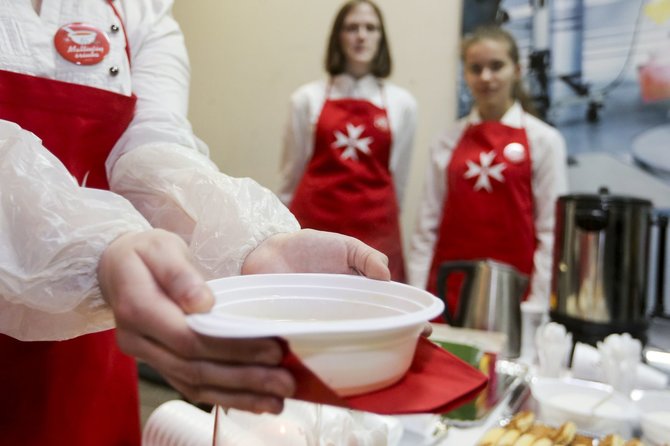 Irmanto Gelūno / 15min nuotr./ Akcija „Maltiečių sriuba“